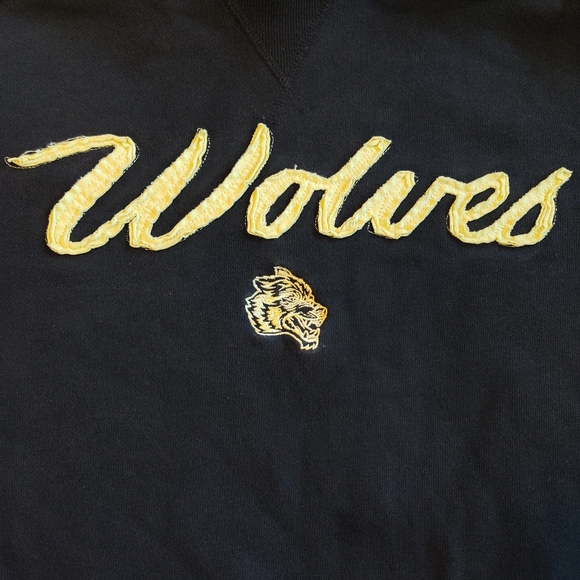 Darc Sport Men's Wolves Vintage Cursive The Drop 6 Hoodie Black XL - Picture 3 of 7